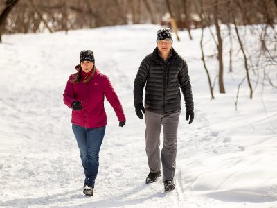 Marche hivernale © Héritage Saint-Bernard